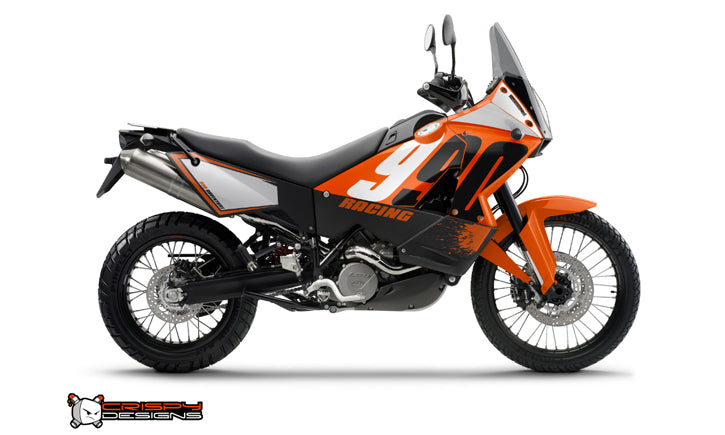 KTM Adventure 950 990 'RACING' orange Custom Race Number