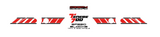 Yamaha Tenere 700 'Speed Blocks' tank & sides decal set - 2019+