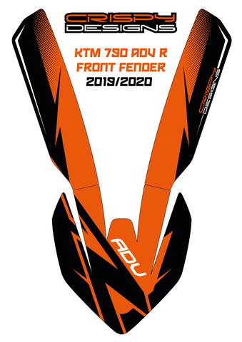 KTM 790 AND 890  ADV R FTY high fender decals