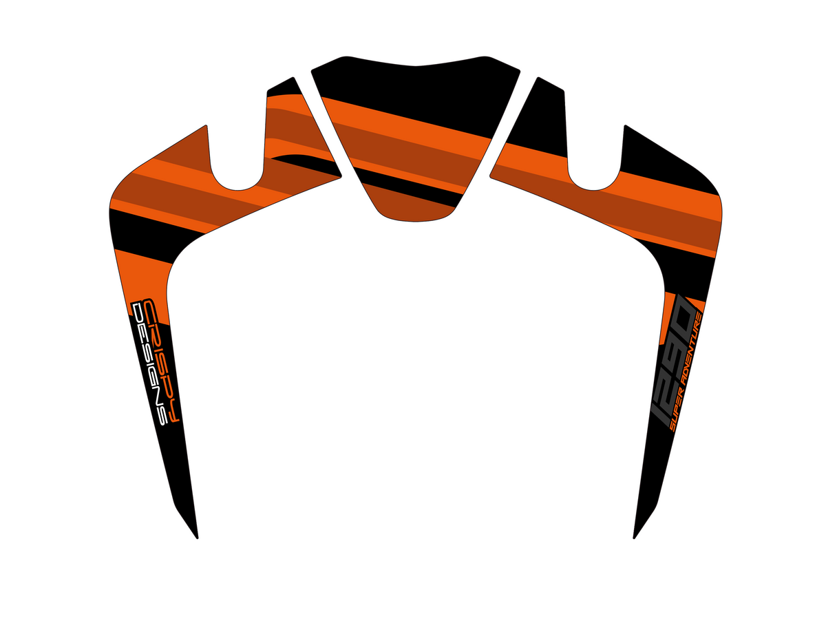 Super S - 2021+ KTM 1290 Super ADV headlight surround decal set