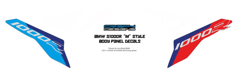 BMW S1000R M style side panel lower decals