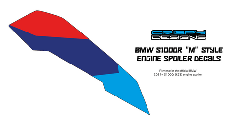 Chapman - Custom colour BMW spoiler decals x 2