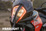 KTM 1050 - 1290 ADV headlight surround decal set