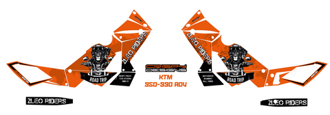 2Leo Riders - Custom KTM 950 ADV decals