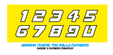 Yamaha Tenere 700 Rally Edition screen & number boards