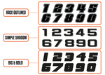 KTM 690 SMC-R 'R-Line' decal kit - Custom Race Number