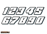 KTM 690 SMC R number board and headlight set