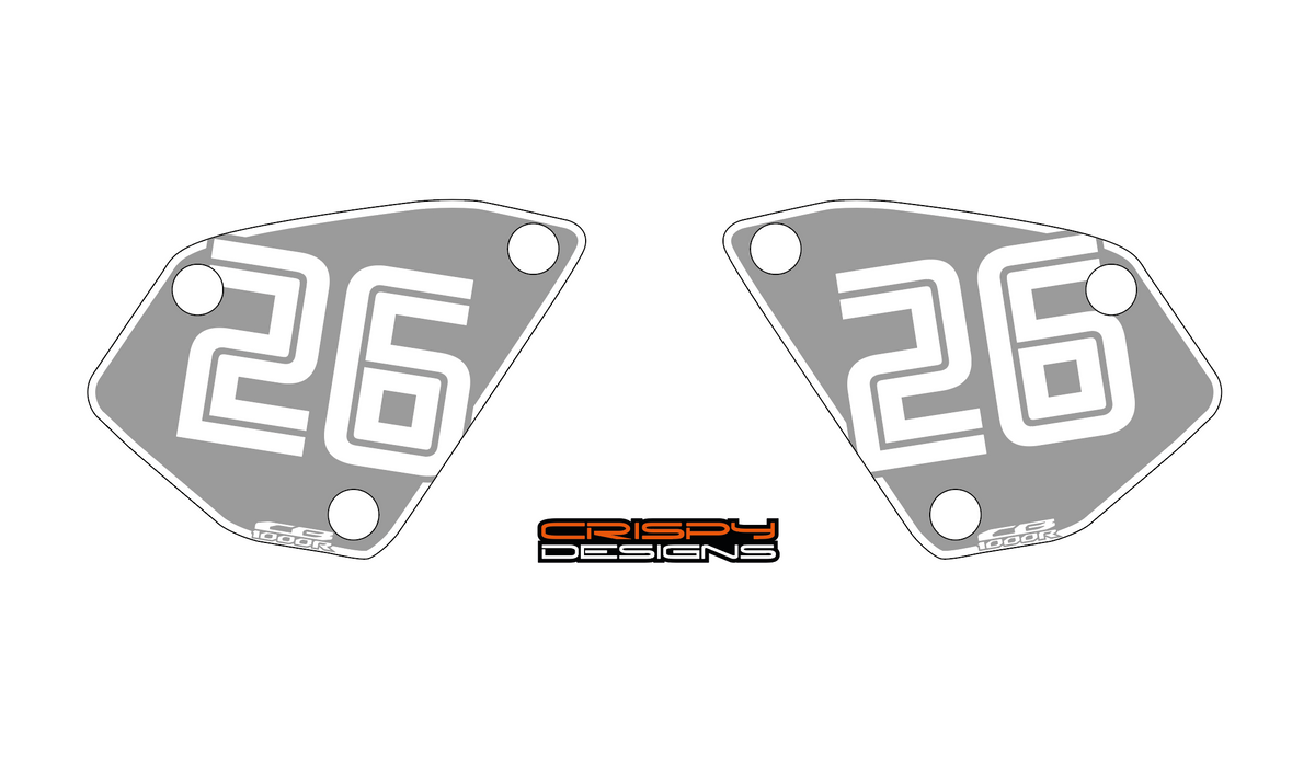Honda CB1000R NSC number board decal set – Crispy Designs | Specialist ...
