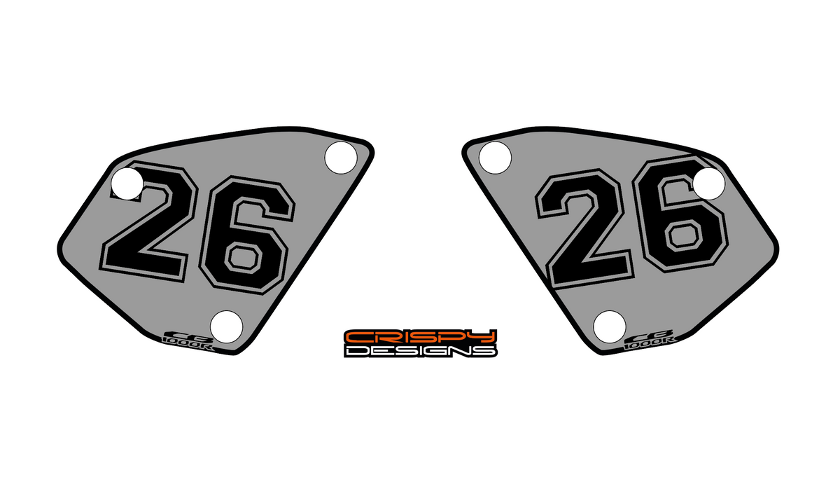 Honda CB1000R NSC number board decal set – Crispy Designs | Specialist ...