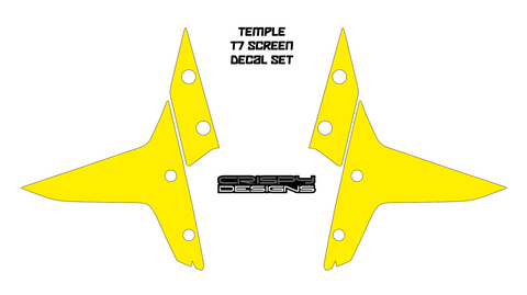 Temple - Tenere 700 screen decal set