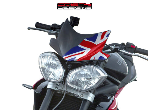 Colour Union Jack Fly Screen - 2013+ Triumph Speed & Street Triple - Griffiths