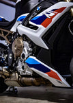 BMW (K63) S1000R 'M' style engine spoiler decals