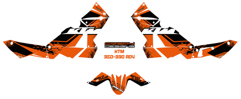 Turnbull - Custom KTM 990 ADV decal kit