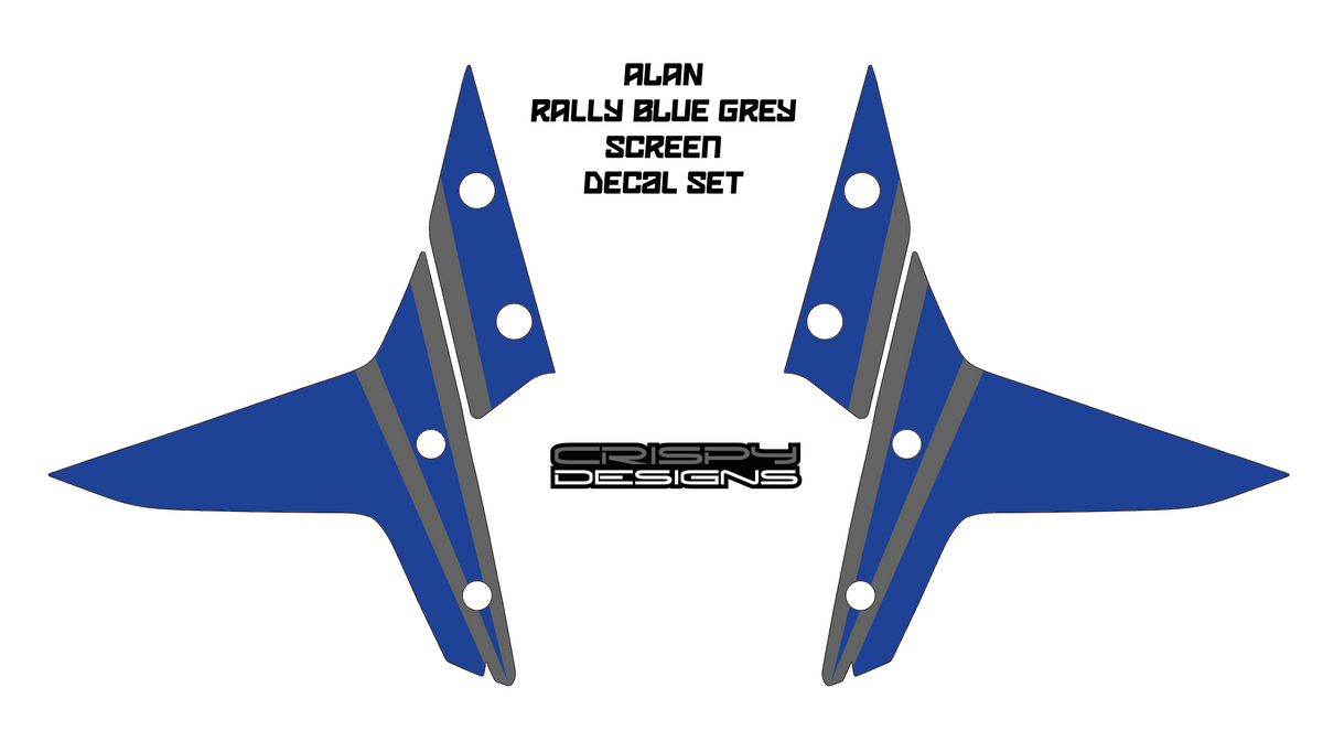 Alan - Yamaha Tenere screen decal set – Crispy Designs | Specialist in ...